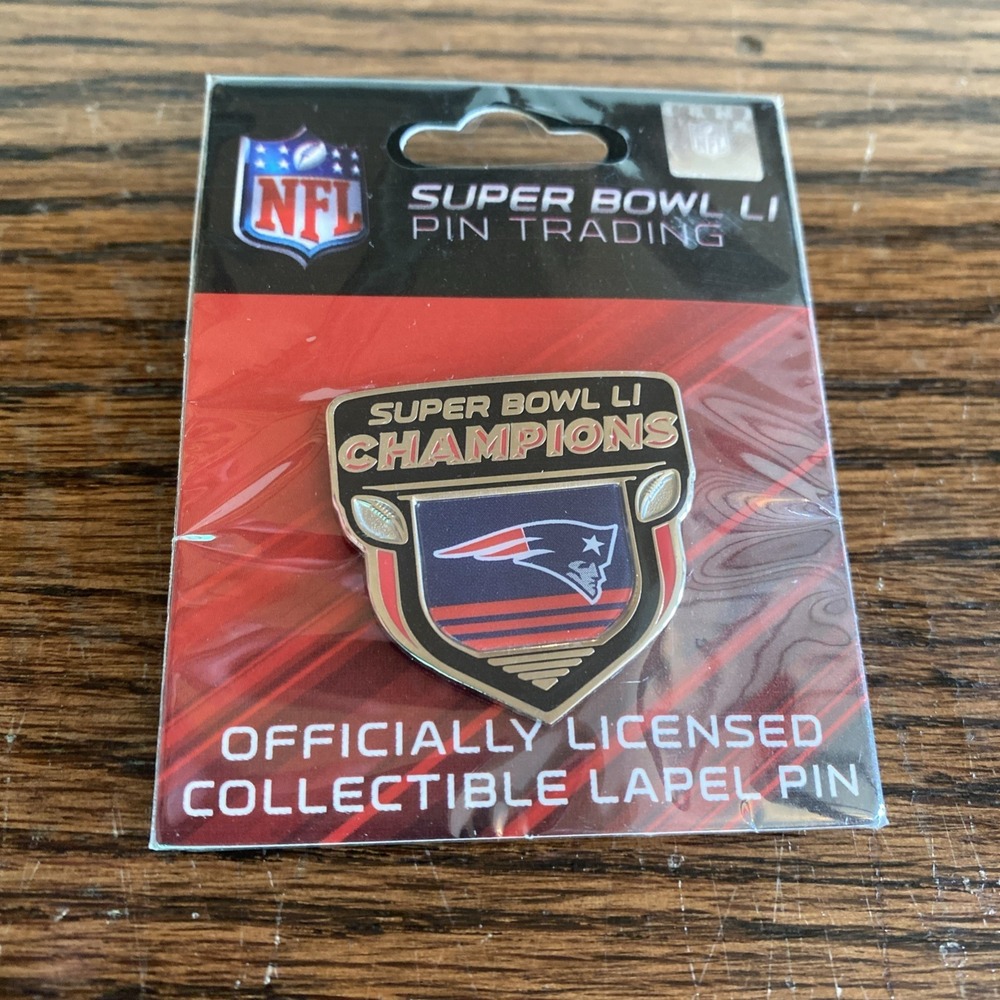 New England Patriots 2017 Super Bowl LI 51 Champions NFL Lapel Pin‎ NEW